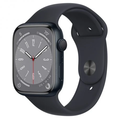 Б/в Apple Watch Series 8 45mm (GPS) Midnight Aluminum Case w. Midnight Sport Band - Size S/M (MNUJ3)