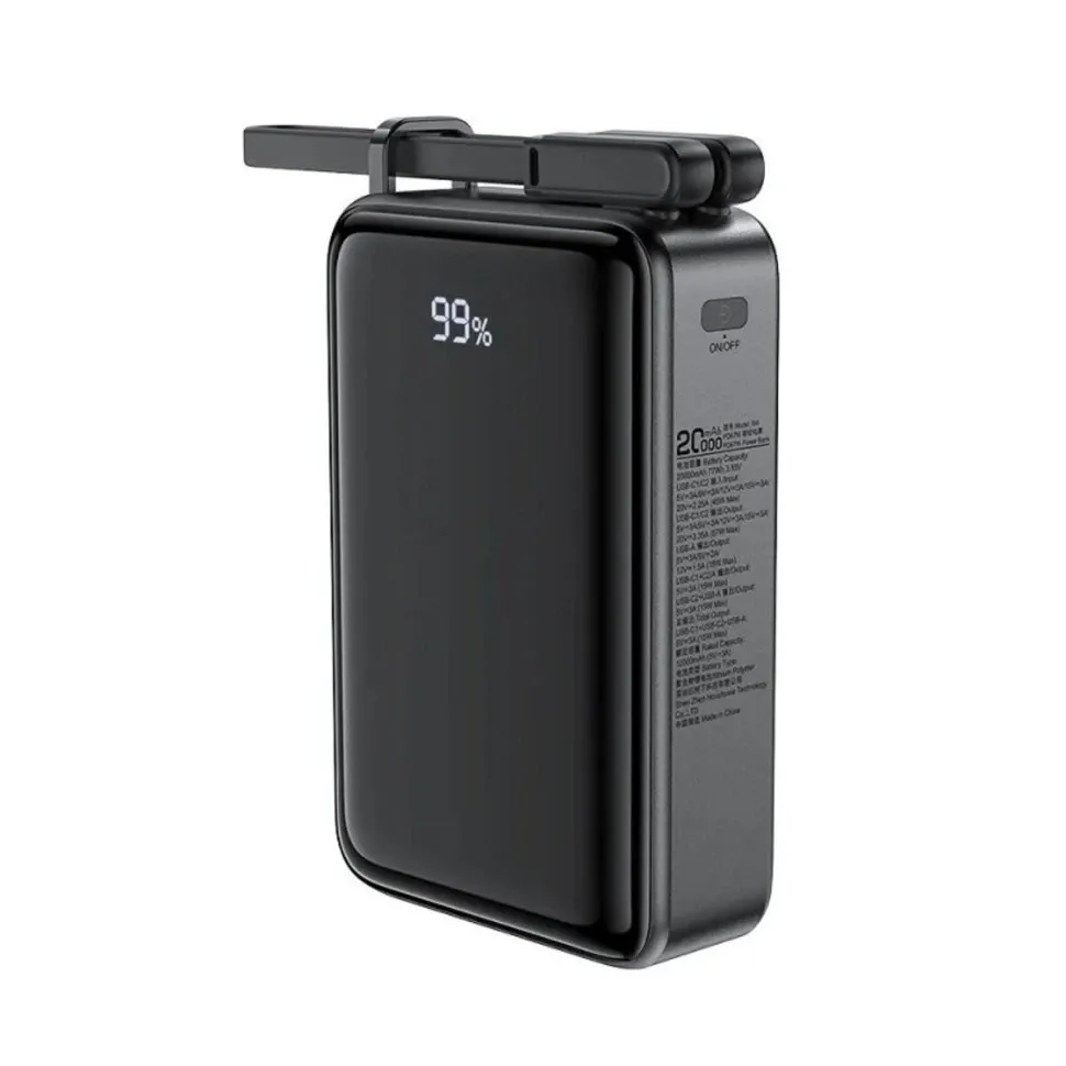 Універсальна мобільна батарея Acefast M14 20000mAh 22.5W Black (6974316283966)