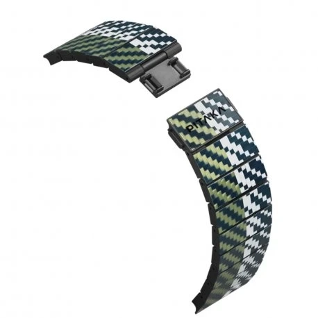 Ремінець Pitaka Dreamland Stairs Chroma Carbon Band для Apple Watch 49/45/44mm Blue/Cooper (AWB2305)