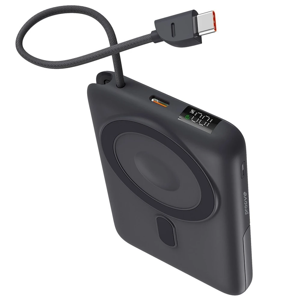 Універсальна мобільна батарея Proove Moon Rock 2 in 1 22.5W 10000mAh Gray (PBR122012105)