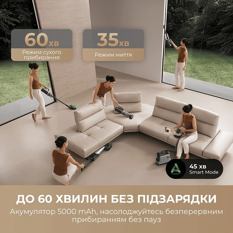 Акумуляторний миючий пилосос Mova X4 Mix (HMV17A)