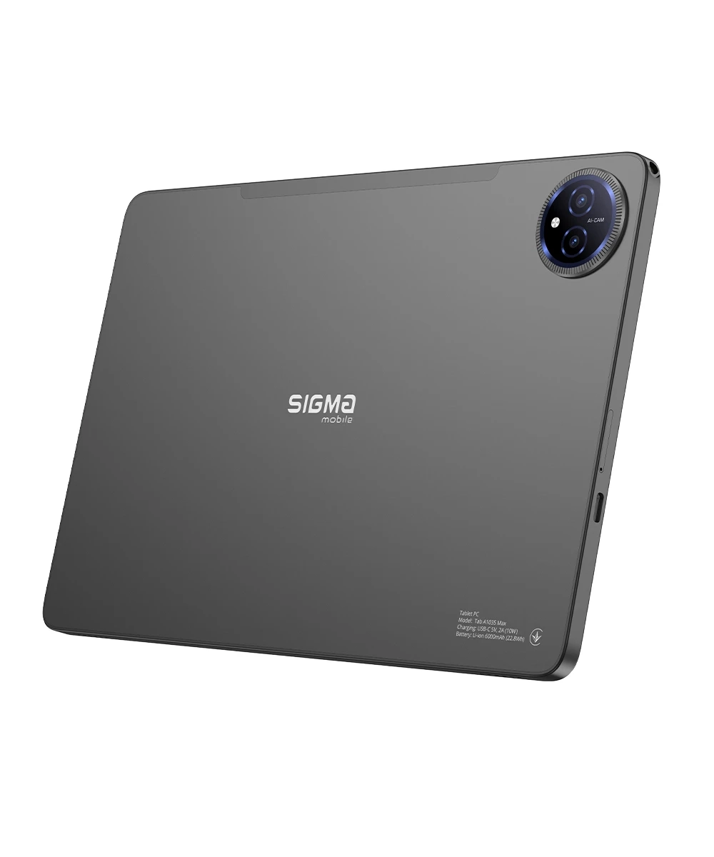 Планшет Sigma mobile Tab A1035 Max Dark Grey