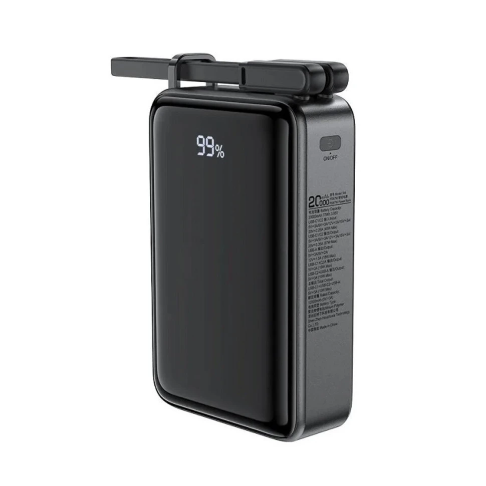 Універсальна мобільна батарея Acefast M14 20000mAh 22.5W Black (6974316283966)