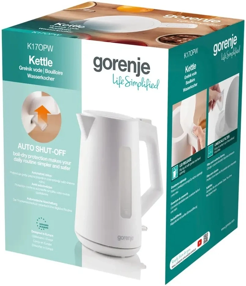 Електрочайник Gorenje K17OPW