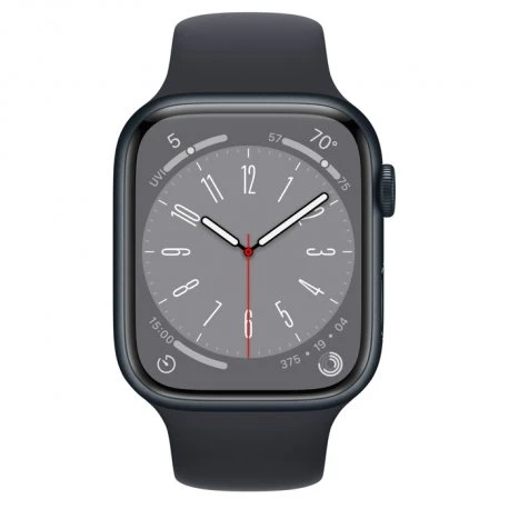 Б/в Apple Watch Series 8 45mm (GPS) Midnight Aluminum Case w. Midnight Sport Band - Size S/M (MNUJ3)