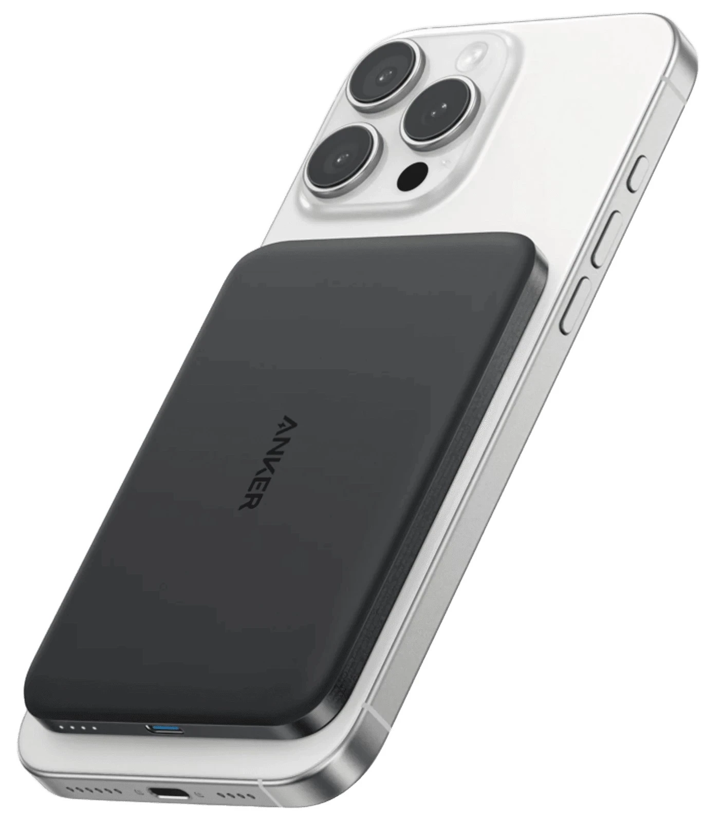 Універсальна мобільна батарея Anker Nano MagGo Slim 5000mAh 20W Black (A1665H11)