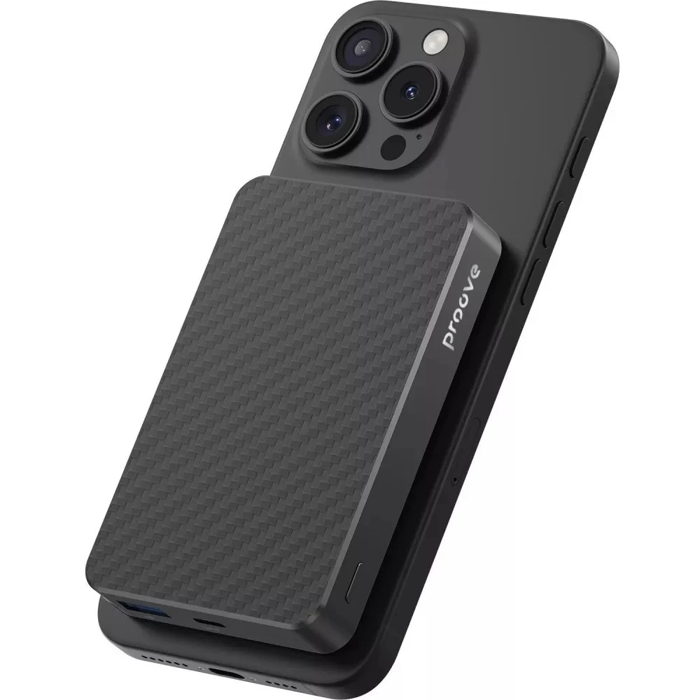 Універсальна мобільна батарея Proove Carbon Slim 22.5W 10000mAh Black (PBCS22110001)