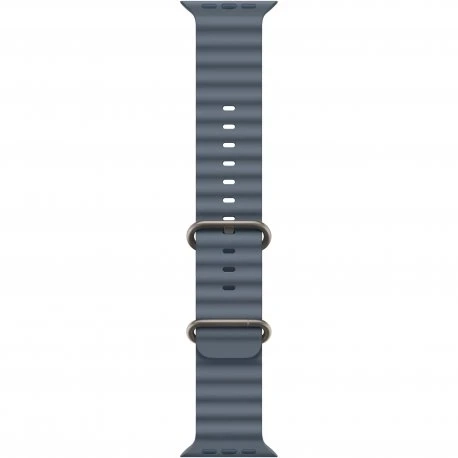 Apple Watch Ultra 3 49mm (GPS+LTE) Natural Titanium Case with Anchor Blue Ocean Band (MEWH4)