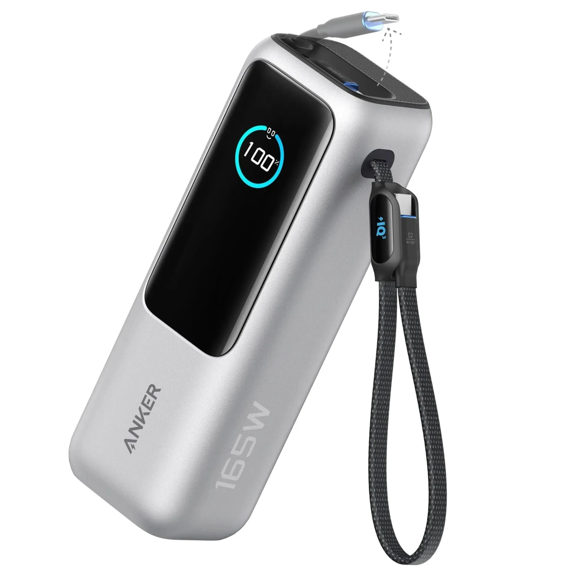 Універсальна мобільна батарея Anker Laptop 25000mAh 165W Silver (A1695H41)