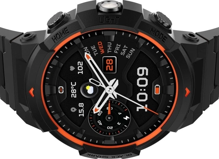 Годинник Black Shark GS3 Sport BS-W2402 Lava Black (Лавово-Чорний)