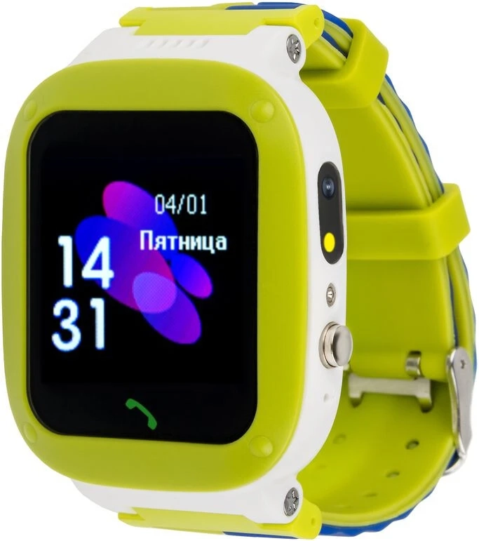 Детские смарт-часы AmiGo GO004 Splashproof Camera+LED Green