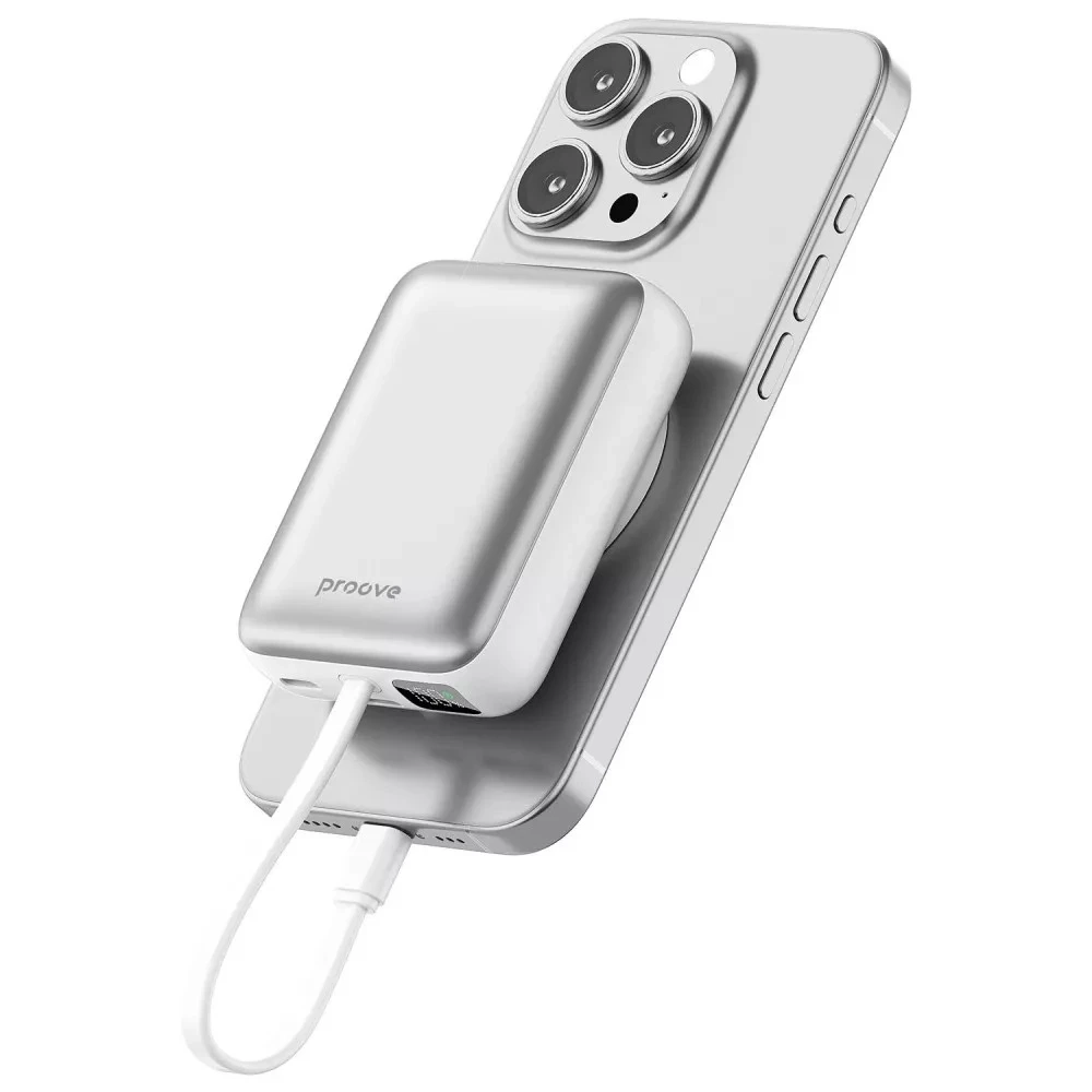 Універсальна мобільна батарея Proove Neutron 22.5W 10000mAh Silver/White (PBNE22022206)