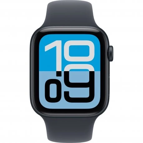Apple Watch SE 3 44mm (GPS) Midnight Aluminium Case with Midnight Sport Band - M/L (MEHQ4)