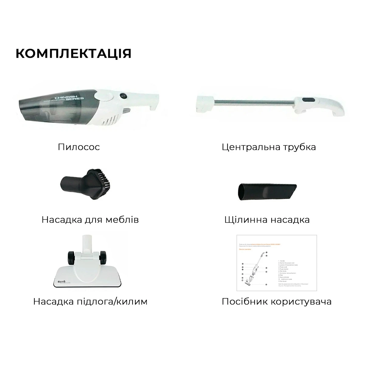 Пилосос Deerma Corded Hand Stick Vacuum Cleaner (DX118C)
