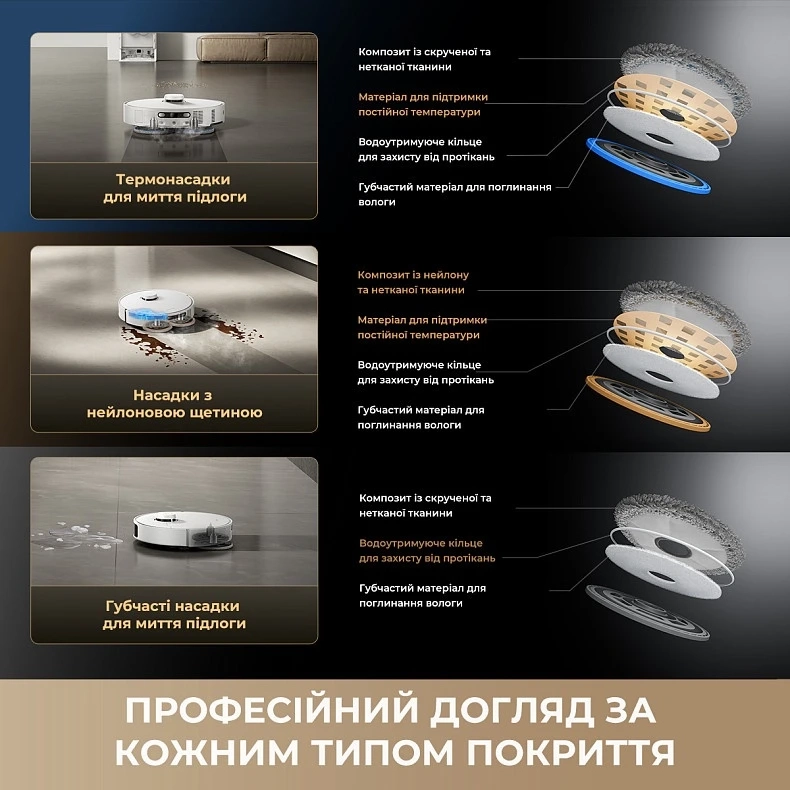 Робот-пилосос Dreame Bot Matrix 10 Pro Black (RLM61HE-Bl)