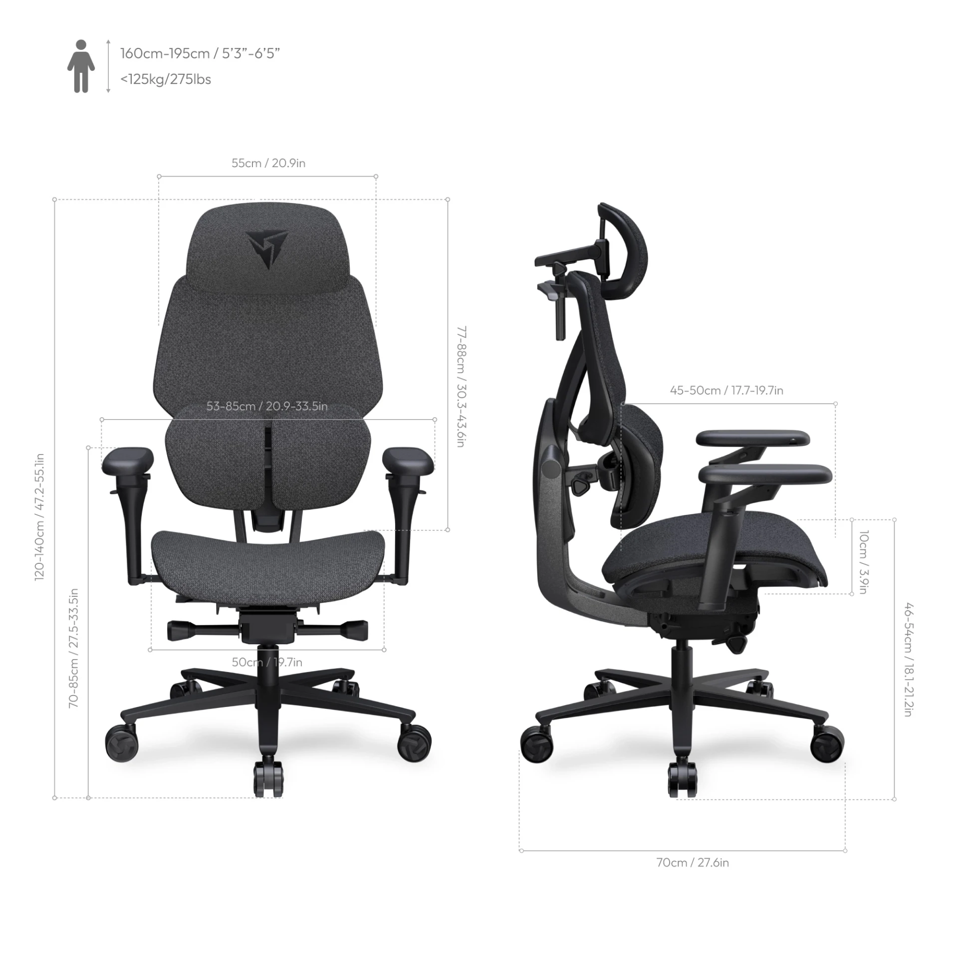 Крісло для геймерів TX3 Flex Pro Loft Dark Grey (TEGC-307510Z.Z3)
