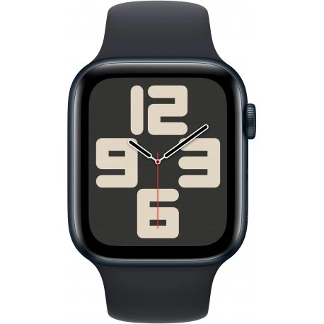 Apple Watch SE 2023 44mm (GPS) Midnight Aluminum Case w. Midnight Sport Band - Size M/L (MRE93)