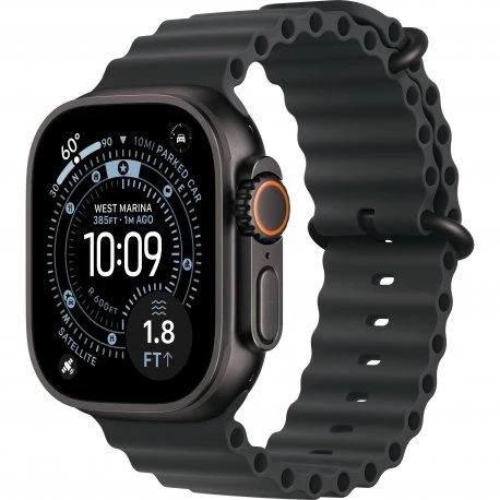 Apple Watch Ultra 3 49mm (GPS+LTE) Black Titanium Case with Black Ocean Band (MF0J4)