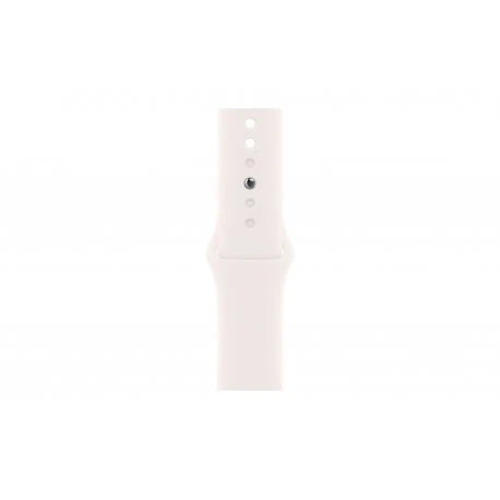 Apple Watch Series 11 42mm (GPS) Silver Aluminium Case with Light Blush Sport Band - S/M (MEW34,MXLN3)