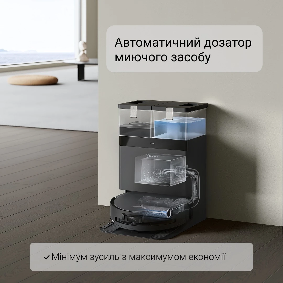 Робот-пилосос Ecovacs Deebot X8 Pro Omni (DEX56) Black