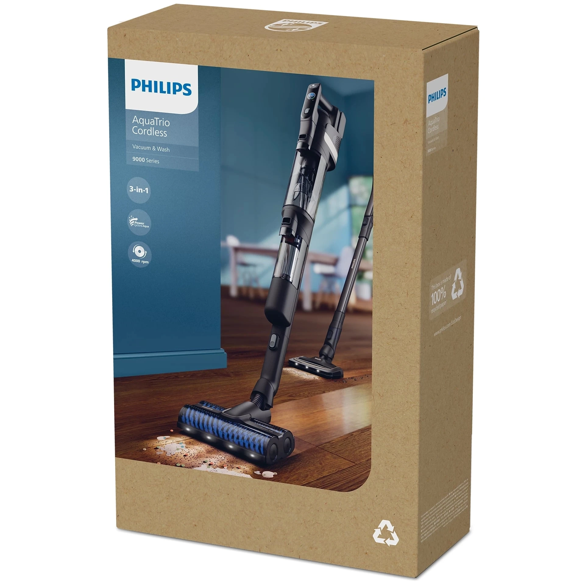 Акумуляторний миючий пилосос Philips AquaTrio XW9463/11