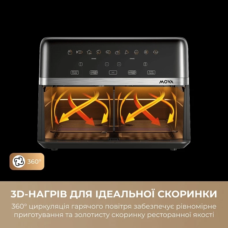 Мультипіч Mova AeroChef FD20s Pro Black (AF-5518ATB-S)