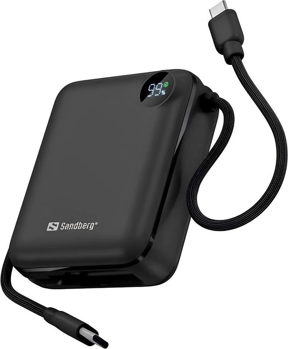 Універсальна мобільна батарея Sandberg 10000mAh 20W Black (421-26)