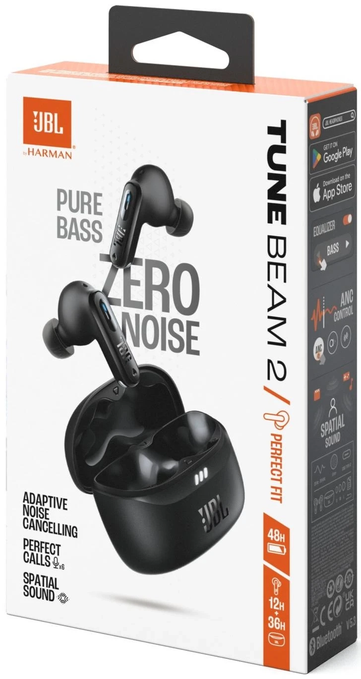 Bluetooth-гарнітура JBL Tune Beam 2 Black (JBLTBEAM2BLK)