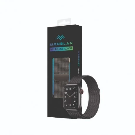 Ремінець Monblan для Apple Watch 38/40/41mm Milanese Loop Black