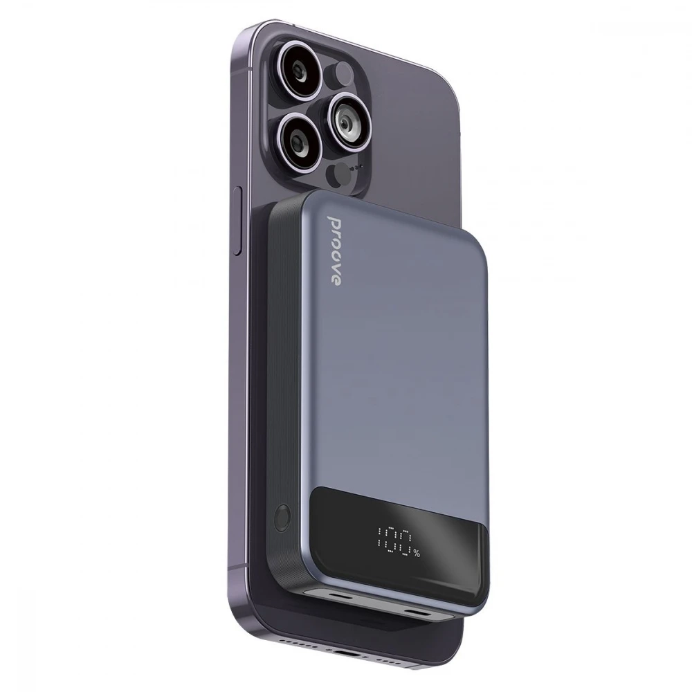 Універсальна мобільна батарея Proove Hoodman Magnetic 20W 10000mAh Gray (PBH120010003)