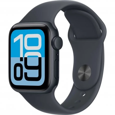Apple Watch SE 3 40mm (GPS) Midnight Aluminium Case with Midnight Sport Band - M/L (MEHC4)