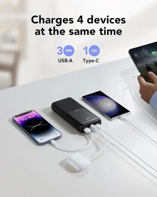 Зовн_АКБ VIYISI G3015 30000mAh 22,5W (X001XFVS1J) чорний