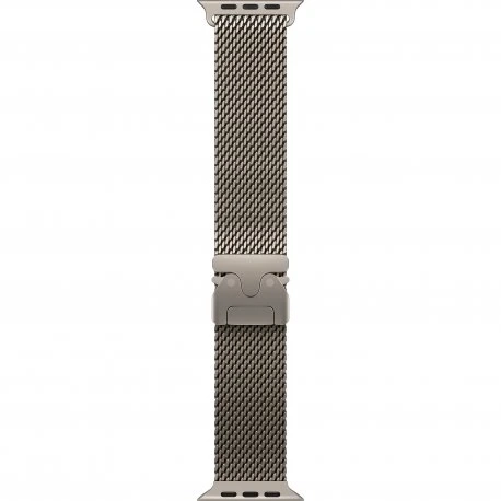 Apple Watch Ultra 3 49mm (GPS+LTE) Natural Titanium Case with Natural Titanium Milanese Loop - Medium (MEWY4)
