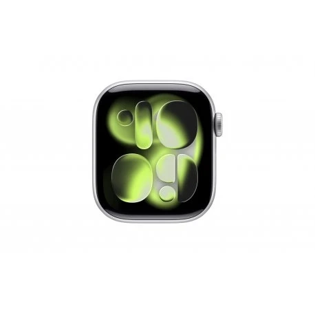 Apple Watch Series 11 42mm (GPS) Silver Aluminium Case with Light Blush Sport Band - S/M (MEW34,MXLN3)