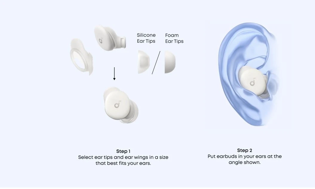Bluetooth-гарнітура Anker SoundCore Sleep A30 White (D1301G21)