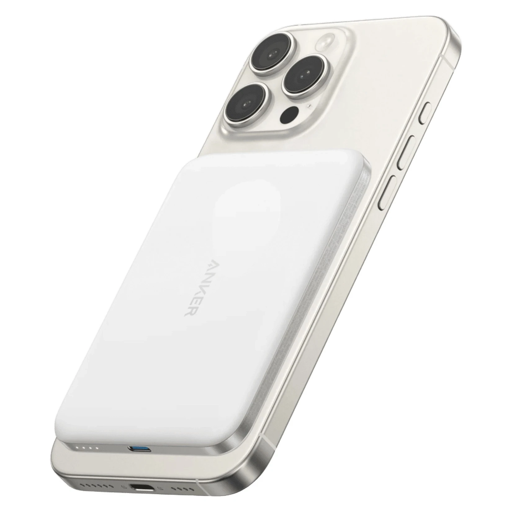 Універсальна мобільна батарея Anker Nano MagGo Slim 5000mAh 20W White (A1665H21)