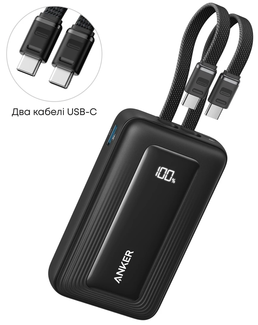 Універсальна мобільна батарея Anker Zolo 20000mAh 45W Black (A110MH12)