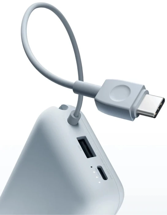 Зовн_АКБ Xiaomi 10000mAh 22.5W (Integrated Cable) (BHR9073GL)голуб