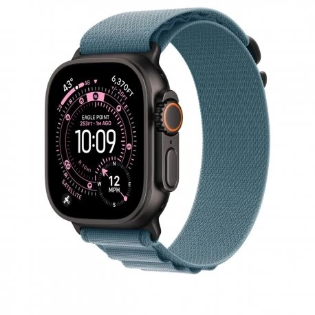 Ремінець Apple для Apple Watch 49mm Alpine Loop Light Blue Black Titanium Finish (MG9L4)